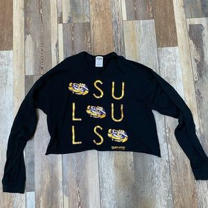 PINK VS LSU Crop Top